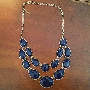 Navy Statement Necklace